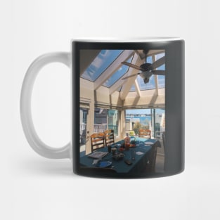 Peaceful Morning in California Beach House Mug